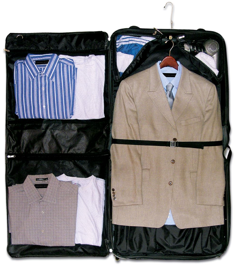 Geoffrey Beene Rolling Garment Carrier Luggage, Black